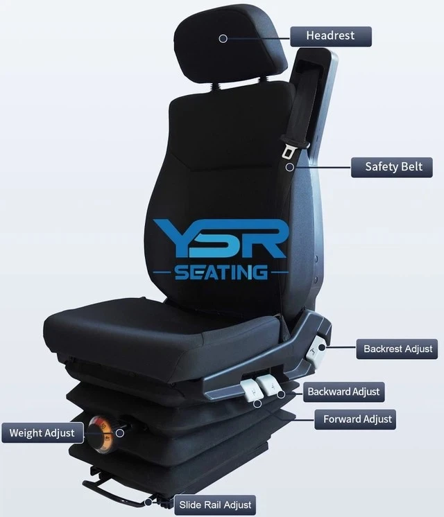Adjustable Mechanical Suspension Driver Seat Adjustable Mechanical Suspension Driver Seat